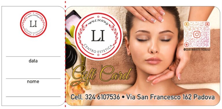 Un regalo speciale che fa stare bene: la Gift Card del Centro Estetico Lili